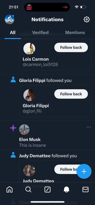 Xitter notifications filled with p0rn bots and Elmo’s bullshit
