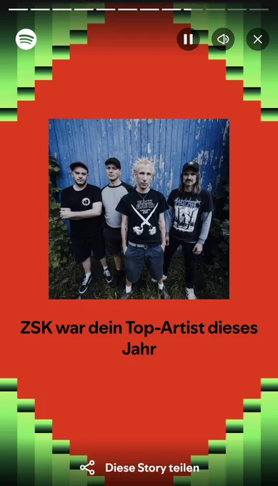ZSK war mein Top Artist