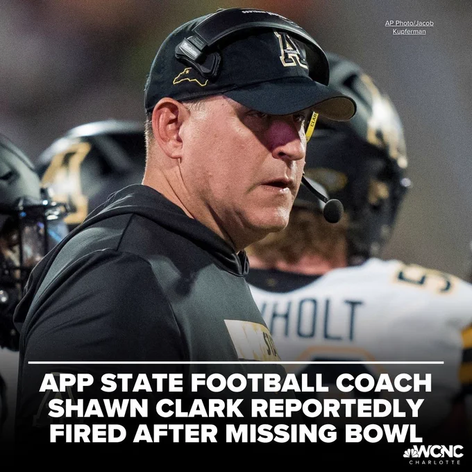 Appalachian State is reportedly firing head coach Shawn Clark after five full seasons leading the Mountaineers program.   ESPN's Pete Thamel first reported Clark's firing. Appalachian State finished this season 5-6 and Clark was 40-24 overall as the program's head coach. The Mountaineers are not bowl-eligible after their game against Liberty was canceled due to Hurricane Helene. The Mountaineers closed the regular season with a 29-20 loss at Georgia Southern. 