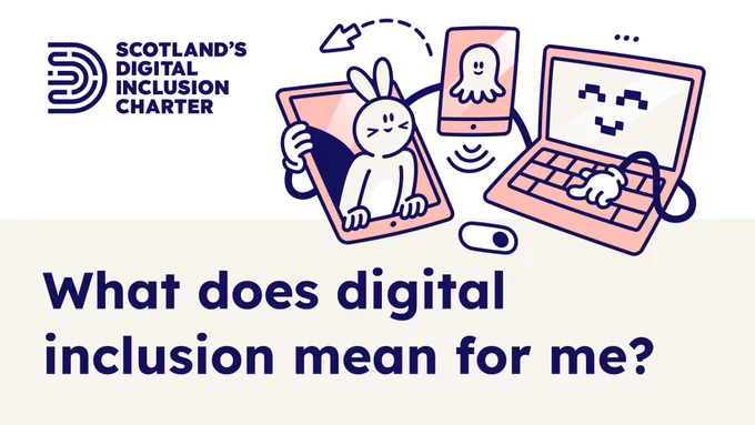 Graphic reading: What does digital inclusion mean for me?