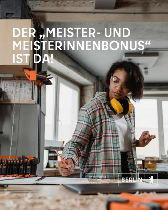Infokachel "Meister- und Meisterinnenbonus"