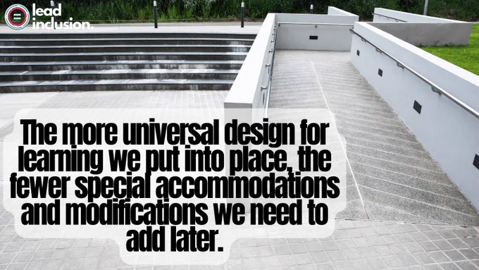 Accessible ramp. 