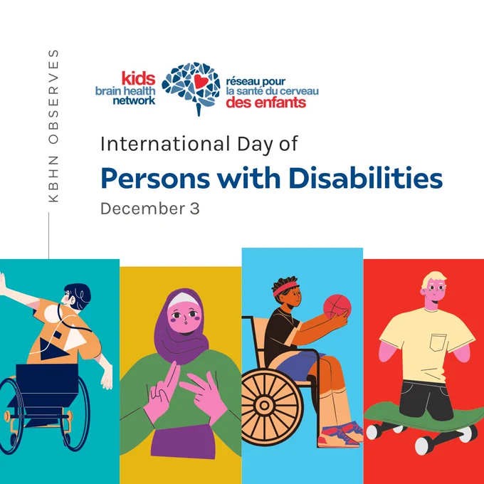Illustration for International Day of Persons with Disabilities. Features diverse individuals with disabilities, including wheelchair users and sign language users, against colorful backgrounds.