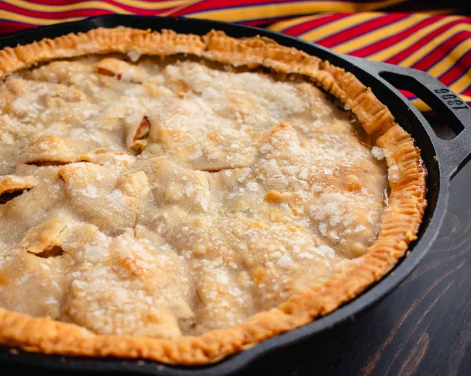 Cast Iron Pan Apple PIe