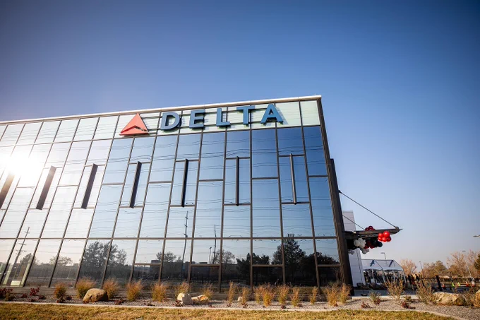 Delta’s new pilot training center building.