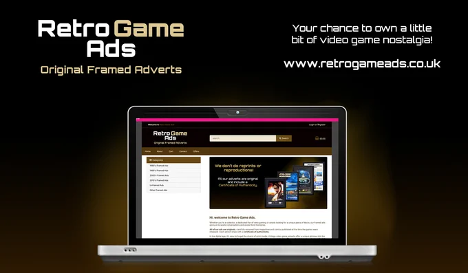 Retro Game Posters has been redesigned and is now selling from it's own website!
Check out:  https://www.retrogameads.co.uk/