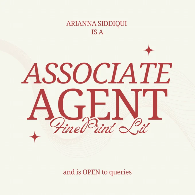 ARIANNA SIDDIQUI IS AN ASSOCIATE AGENT AT FINEPRINT LIT and is open to queries
