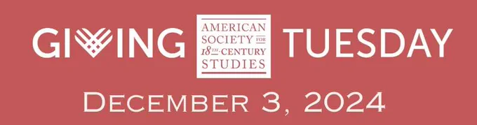 Giving Tuesday banner with ASECS logo and date: Dec. 3, 2024