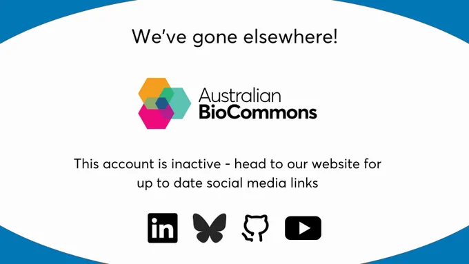 Banner explaining that Australian BioCommons has headed to other platforms