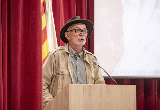 Eudald Carbonell, durant la lliçó inaugural del curs 2022/23 a la URV.