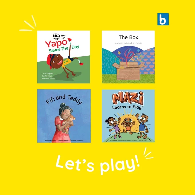As we start the new school year it is important to remember that reading is also a form of play based learning. You can find African story books aimed at children between the ages of 0-5 in 11 South African languages on the Book Dash website..

Read delightful stories around the topic of "Let's Play": https://bookdash.org/books?s=&bd_themes[]=lp&wpessid=33781

We have 211 original titles that have been categorised into 15 themes to assist and spark a love in early years reading.

Find free books to read, download and print at https://bookdash.org/books

#bookdash #earlybookownership #everychild100books