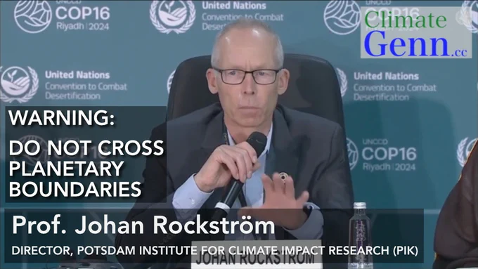 🌍 Prof. Rockström: Humanity faces a critical juncture: land misuse drives climate & biodiversity crises. Action at #COP16 vital to restore balance. #Sustainability #LandRestoration