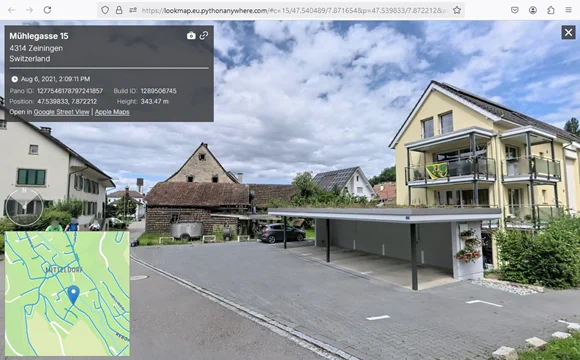 However, Apples Look Around Viewer is more up-to-date and more comprehensive for this area. Date of recording is 2021.