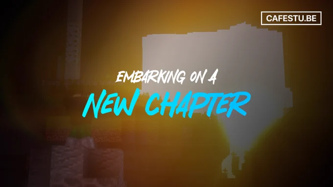 Image containing "Embarking on a new chapter"