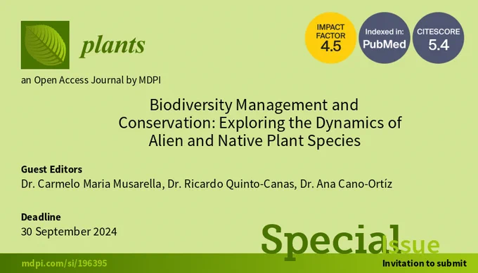 flora
KEYWORDS:
- vegetation
- phytochemical
- management strategies
- invasive alien species (IAS)
- plant diversity
- species distribution models (SDMs)