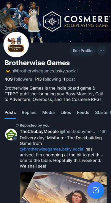 Brotherwise Games on Bluesky