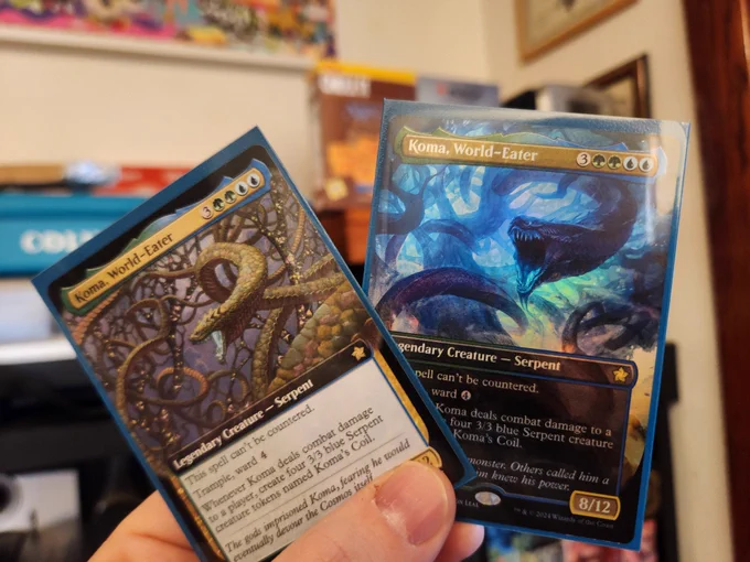 2 Koma, World Eaters,

One Extended art
One cordless alt art foil