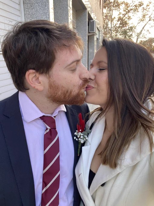 Aleix y yo dándonos un besito