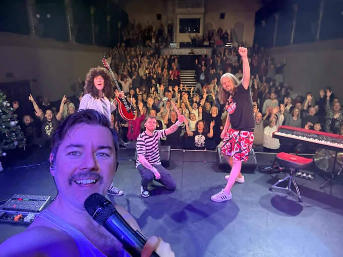 Picture of Majesty Queen Tribute Band in front of their audience at The Tamworth Assembly Rooms, Tamworth - 23rd November 2024