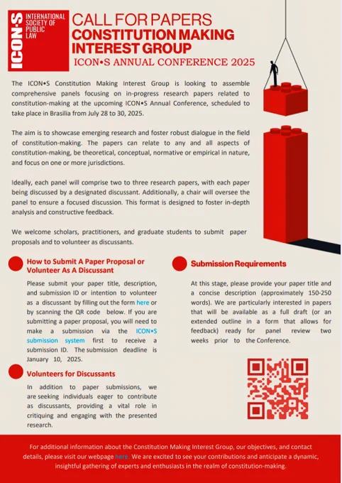 Poster with details for the call for proposals. Details in text are provided in the link in the post below as well.