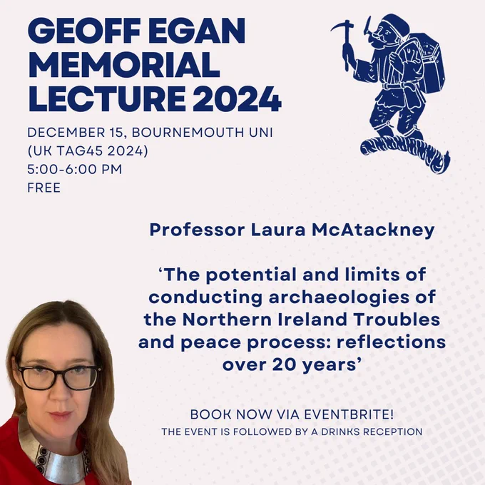 Geoff Egan Memorial Lecture poster