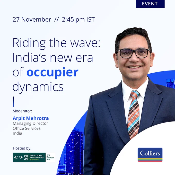 Arpit Mehrotra Core Net Global India event - Colliers India