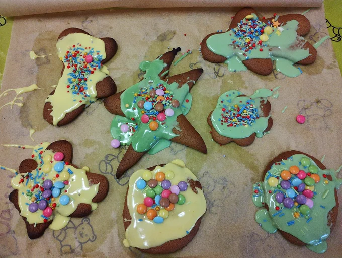 Picture of iced biscuits made by young people