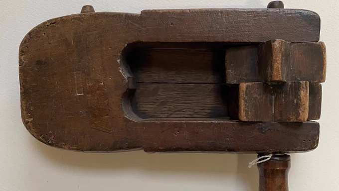 Wooden police rattle.