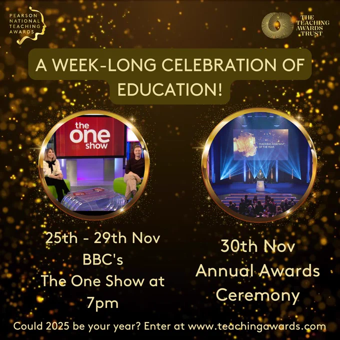 A week-long celebration of education. 25-29 November BBC's The One Show. 