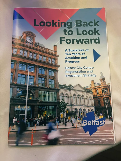 Looking Back to Look Forward publication showing Bank Buildings & 2 Royal Avenue Belfast