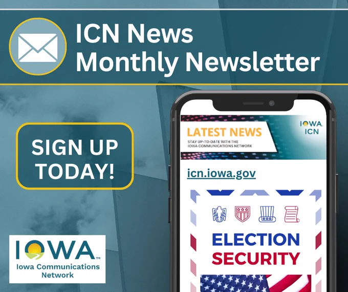 infographic encouraging you to check out the ICN newsletter and signup