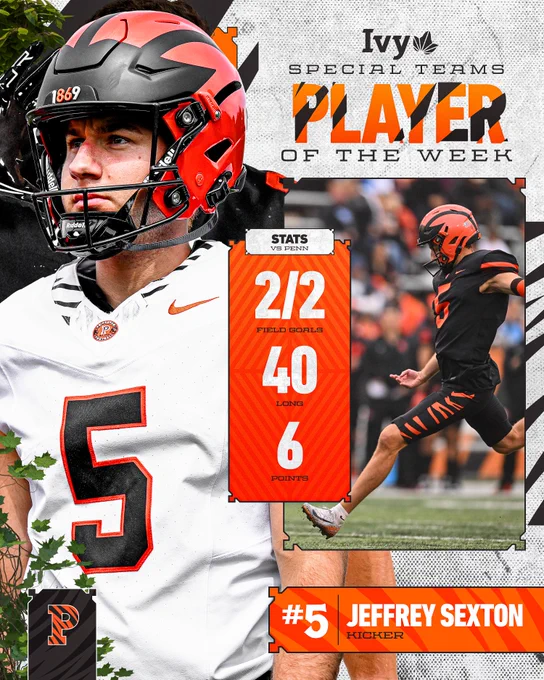 Jeffrey Sexton - Special Teams Player of the Week. 