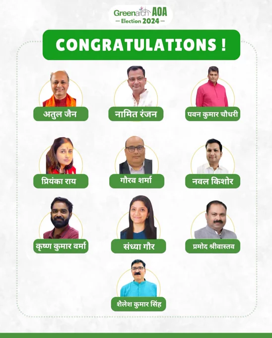 ⭕  #SaviourGreenArch~#BubblesOfEliteLiving #NewWayHomes #EkMurtiChowk #GreaterNoida 1st #AOA #Election #GeneralData:
#VoterTurnout #PollingData #ResultAnalysis & #Top15!
#सेवियरग्रीनआर्च #GreenArch #ग्रीनआर्च #ग्रीनआर्क  #UPRERA #RERAINDIA @OfficialGNIDA @CeoNoida @UPRERAofficial @DCPGreaterNoida @SHObisrakh @noidapolice  @shobisrakhgbn