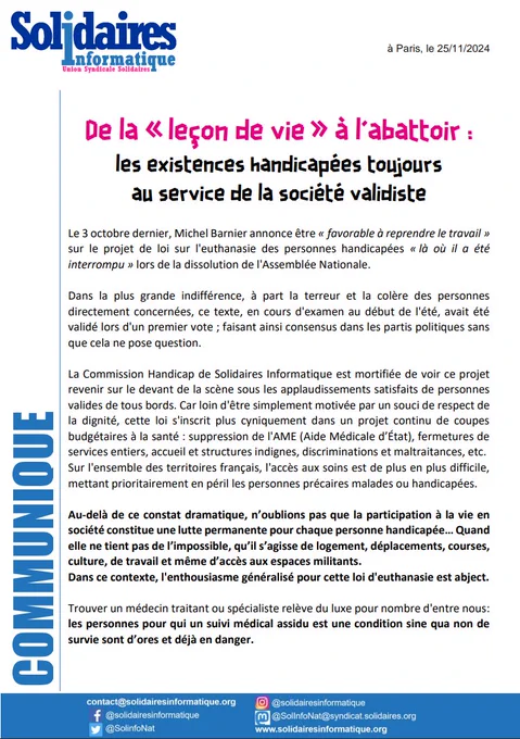 Tract
https://solidairesinformatique.org/2024/11/25/de-la-lecon-de-vie-a-labattoir/