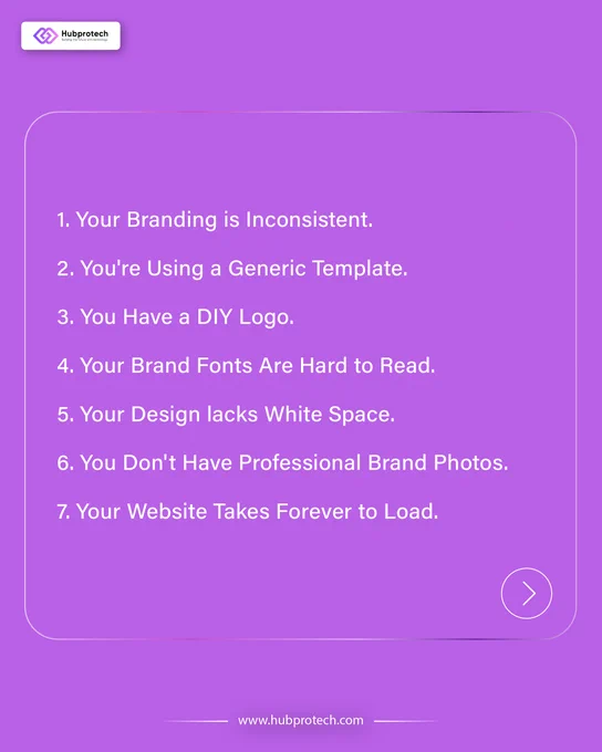 List of 7 reasons why your website looks cheap.