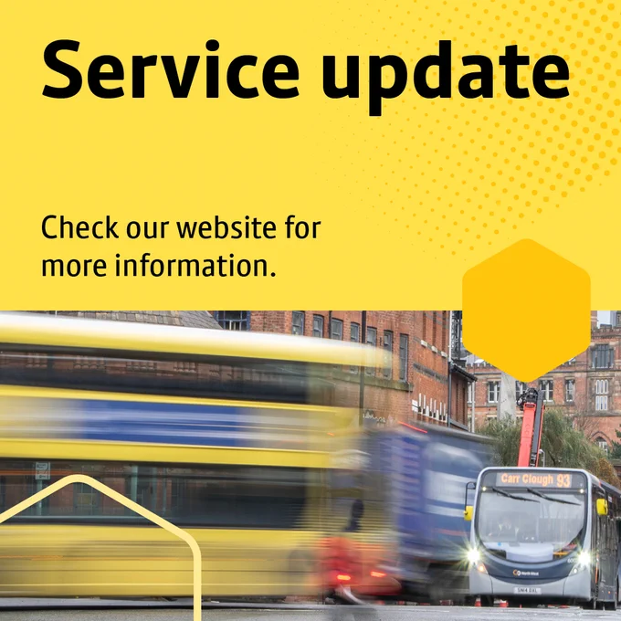 Service update. Check our website for more information.