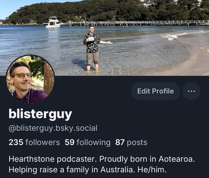 a picture of my b l u e s k y profile. 