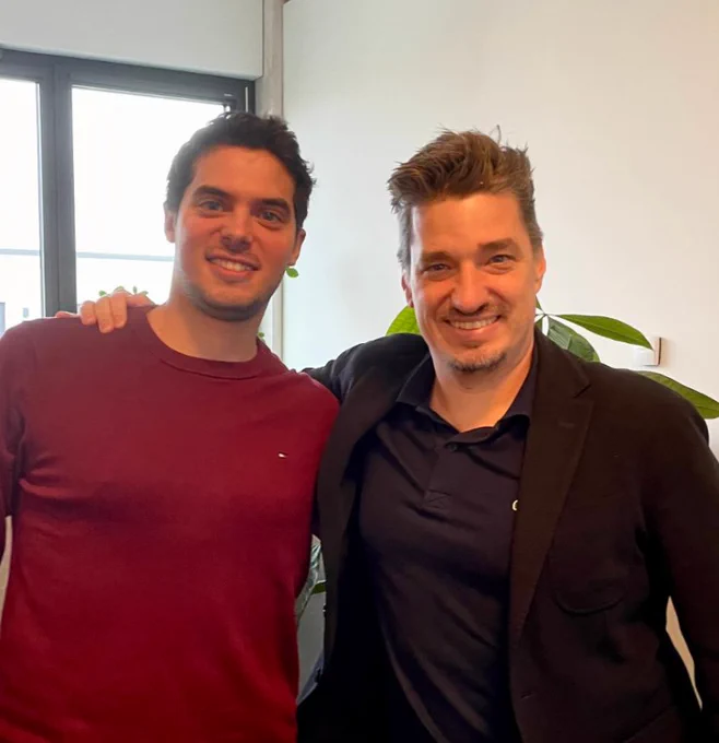 Simo with our CEO, Thomas Kolonko