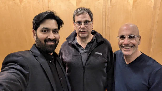 Venu Moola with James Barrood and others.