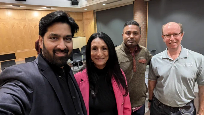 Venu Moola with Pavitha Parul and others.