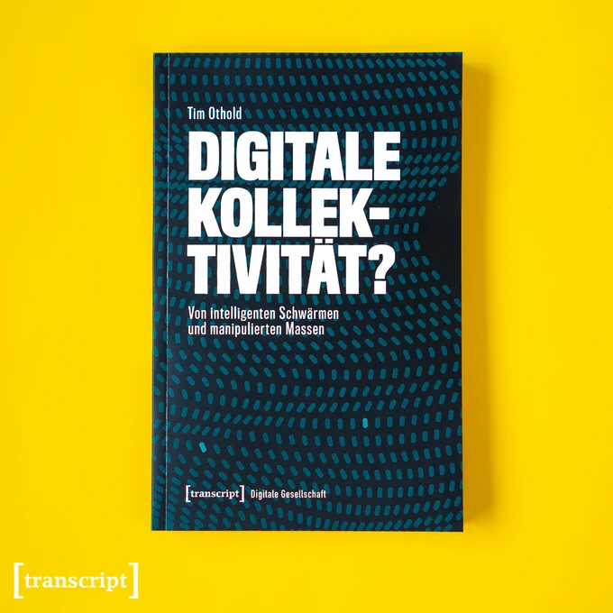 Das Buch-Cover von »Digitale Kollektivität?« auf gelbem Hintergrund.
