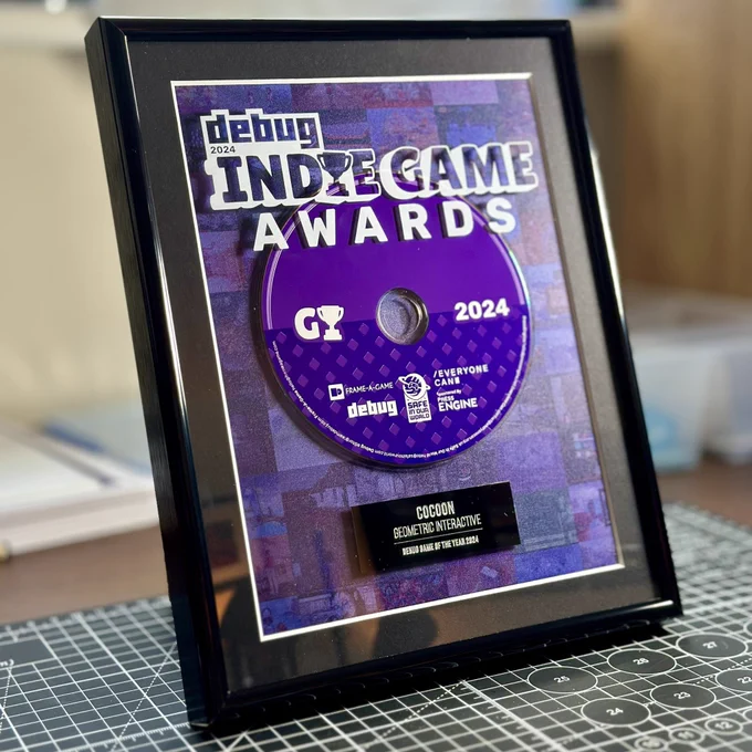 Debug Indie Game Awards Trophy