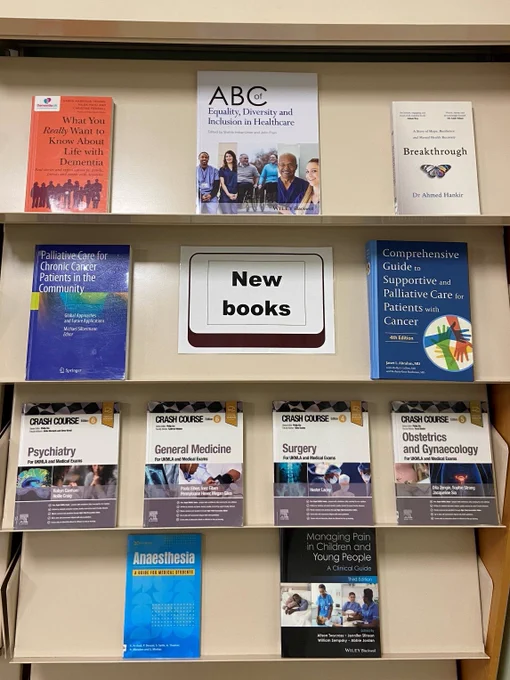 Books displayed on shelves.