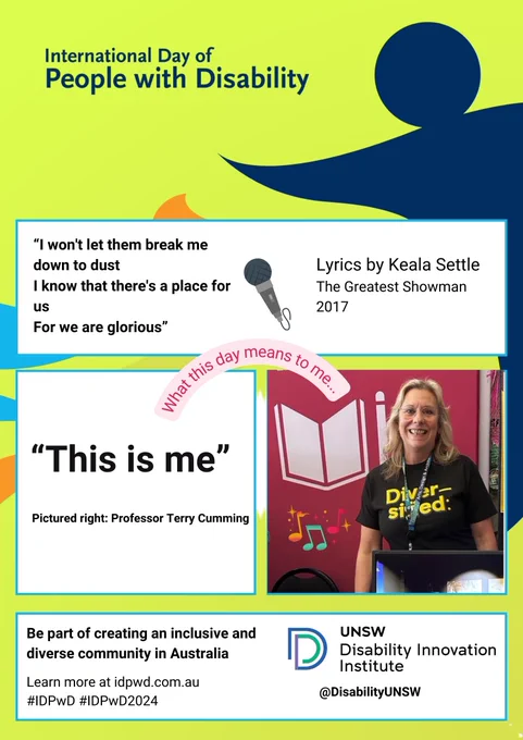 What this day means to me..."This is me" pictured Prof Terry Cumming 