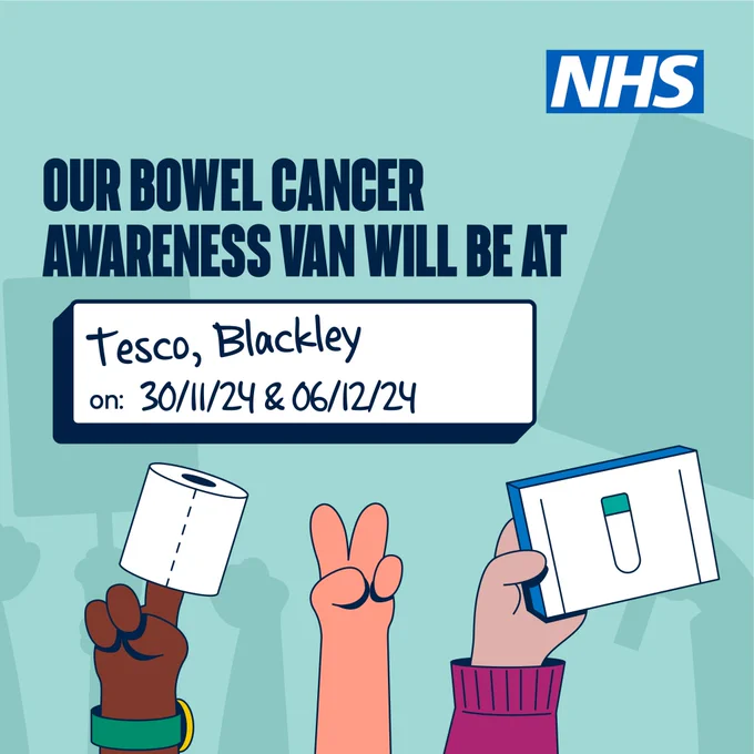 Bowel cancer screening van visits across Manchester