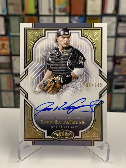 2023 Topps Certified Tier One Autograph Card
Iván Rodríguez, Florida Marlins
106/199
