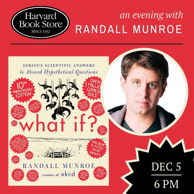 Event at Harvard Bookstore on Dec 5 at 6pm.