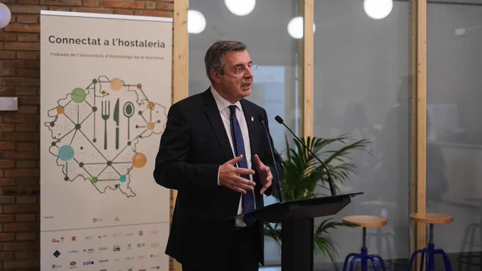 El president, Miquel Noguer, durant la seva intervenció.