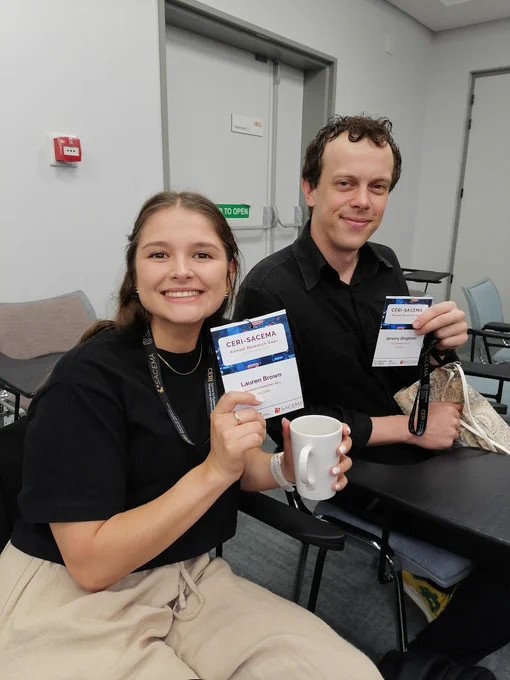 Lauren Brown ans Jeremy Bingham, Junior Researchers @SACEMA_SU