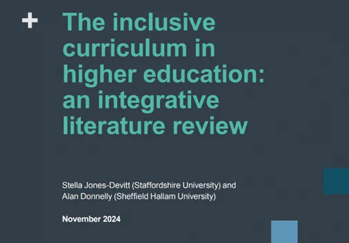 The inclusive curriculum in higher education: an integrative literature review